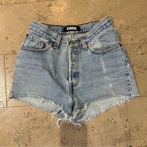 Reserved - Reformation Levi's Cut Off Shorts High Waisted Raw Hem Button Fly 23
